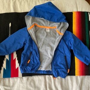 Carter's Blue Raincoat with Orange Trim